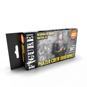 AK Interactive Acrylic 3rd Gen Panzer Crew Black Uniforms Paint Set 11622