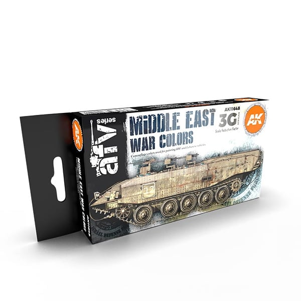 AK Interactive Acrylic 3rd Gen Middle East War Colors Paint Set 11648