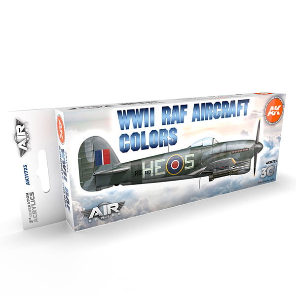 AK Interactive Acrylic 3rd Gen Air WWII RAF Aircraft Colors Paint Set 11723