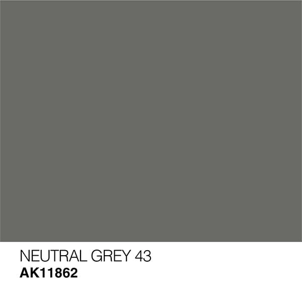 AK Interactive Acrylic 3rd Gen Air Neutral Grey 43 AKI 11862