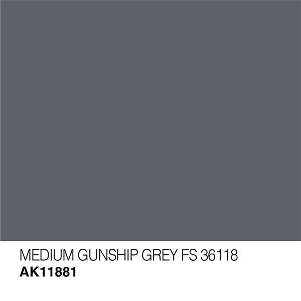 AK Interactive Acrylic 3rd Gen Air Medium Gunship Grey FS 36118 AKI 11881