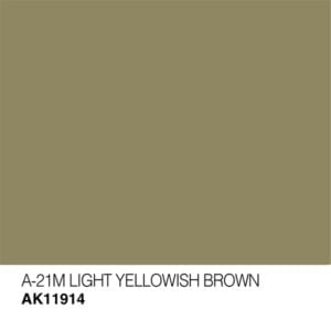 AK Interactive Acrylic 3rd Gen Air A-21m Light Yellowish Brown AKI 11914