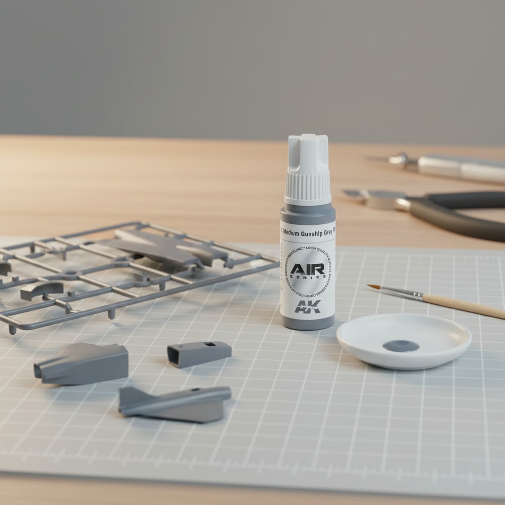 AK Interactive Acrylic 3rd Gen Air Medium Gunship Grey FS 36118 AKI 11881