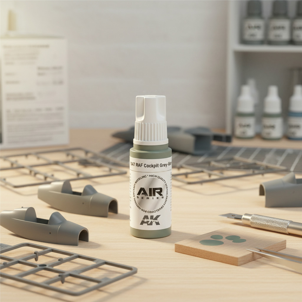AK Interactive AK11847 3G Air RAF Cockpit Grey-Green Paint 17ml - A-Z