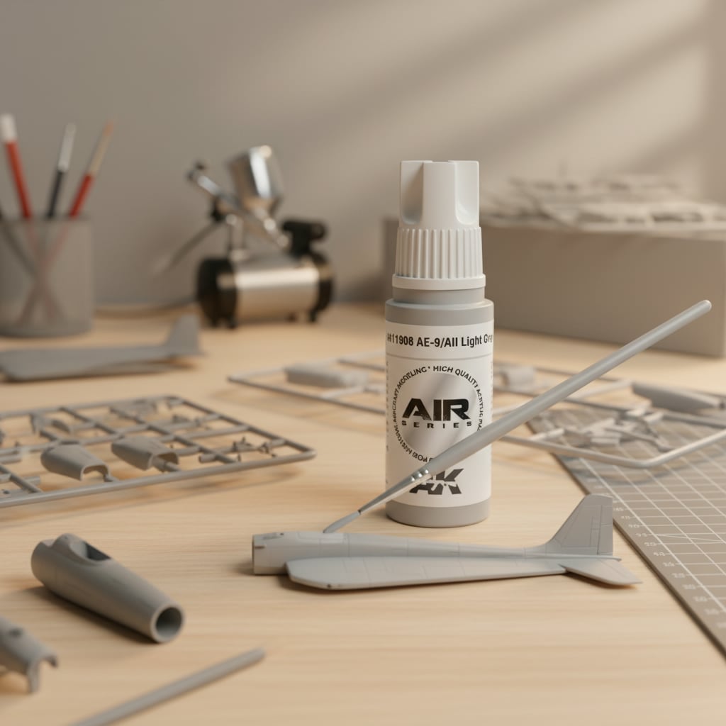AK Interactive Acrylic 3rd Gen Air AE-9/AII Light Grey AKI 11908