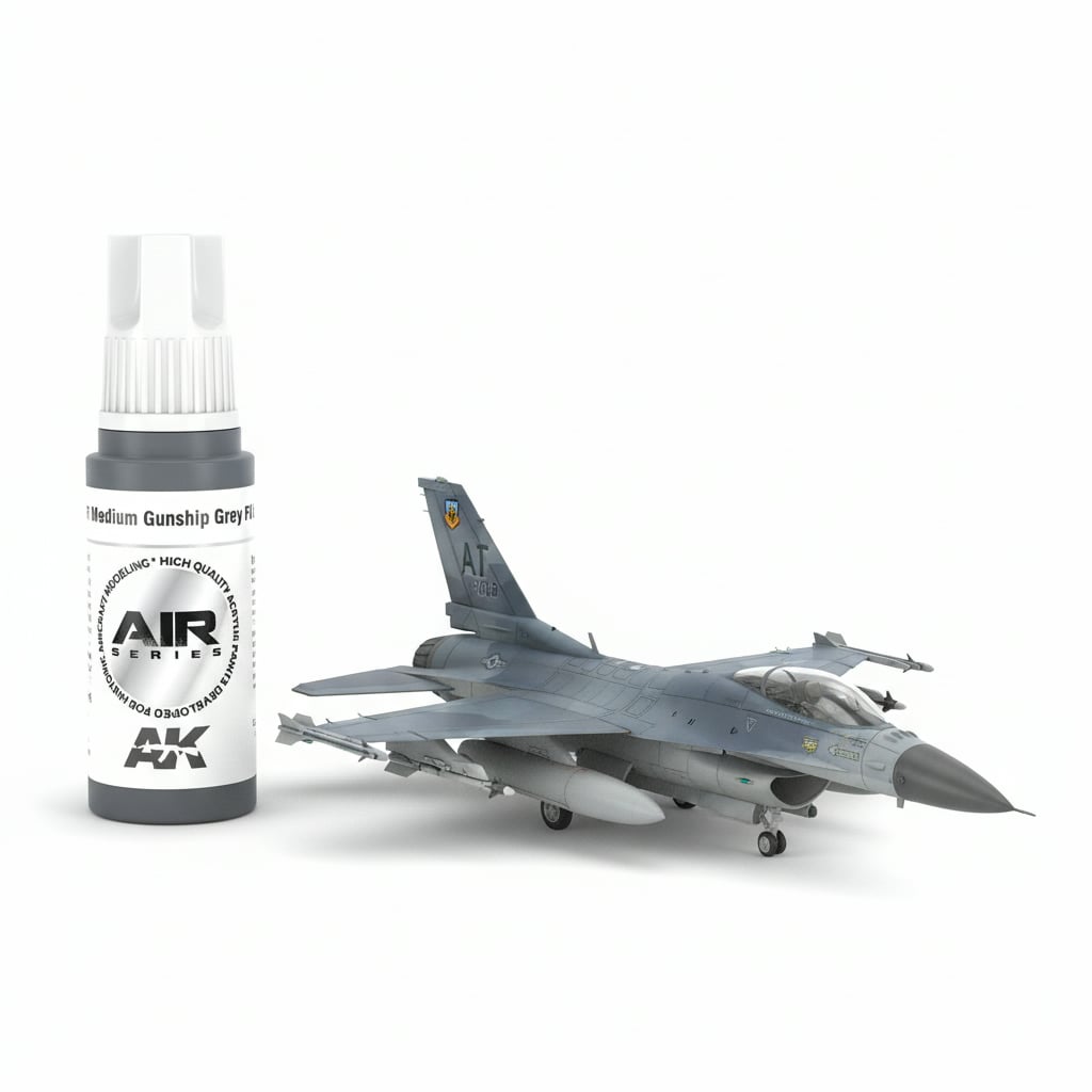 AK Interactive Acrylic 3rd Gen Air Medium Gunship Grey FS 36118 AKI 11881