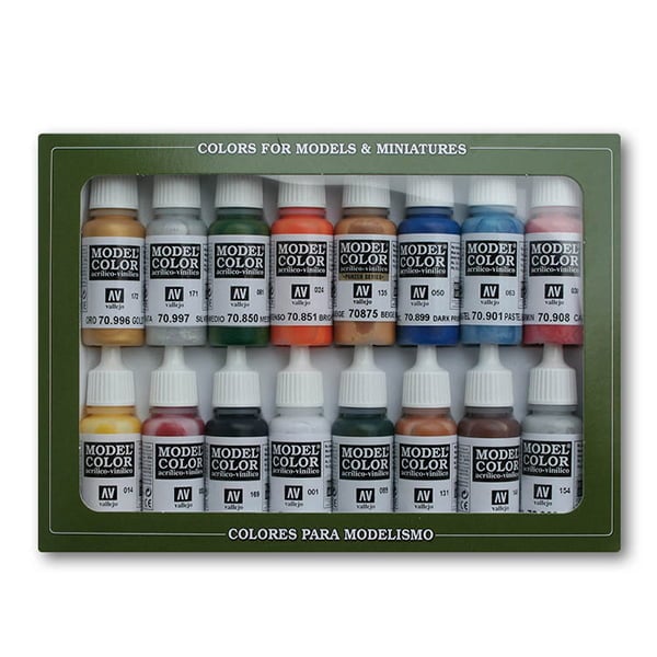 Vallejo Folkstone Basics Paint Set of 16 70101 • Canada's largest