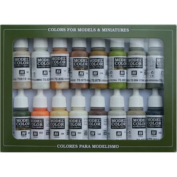 Vallejo Earth Tones Paint Set of 16 70141 • Canada's largest selection