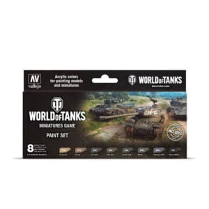 Vallejo World of Tanks Miniature Game Paint Set of 8 70245