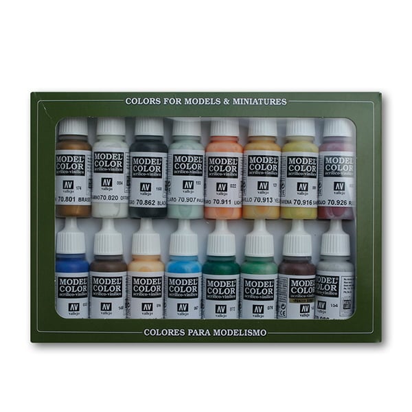 Vallejo Naval Steam Era Paint Set of 16 70146 • Canada's largest