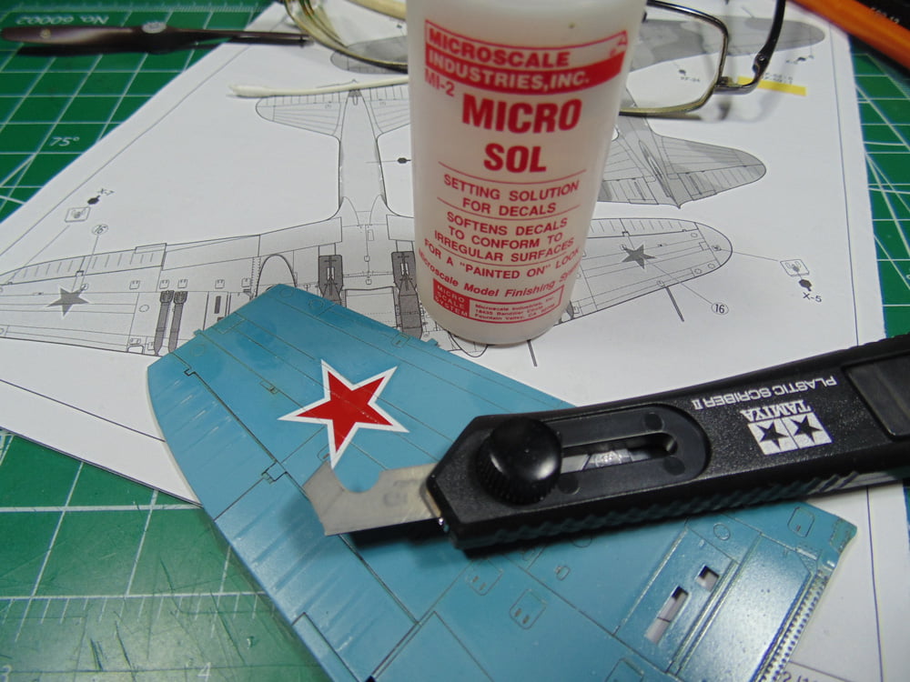 Micro Sol with Tamiya Scriber on Part