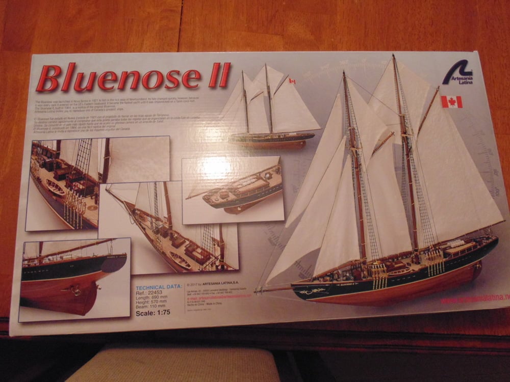 Artesania Latina Bluenose II Box Cover