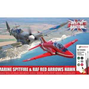 Airfix Supermarine Spitfire and RAF Red Arrows Hawk Set 1/72 Scale A50187