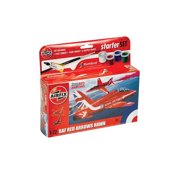 Airfix RAF Red Arrows Hawk Starter Set 1/72 Scale A55002