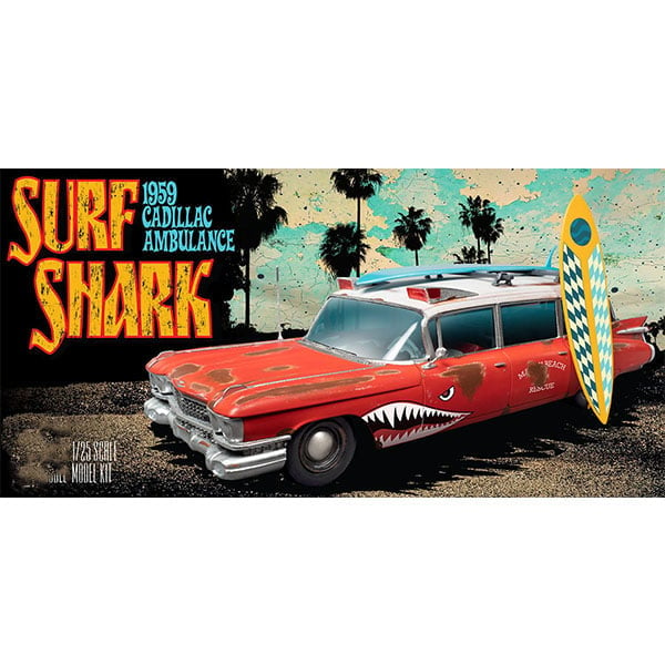 AMT Surf Shark 1959 Cadillac Ambulance 1:25 Scale 1242