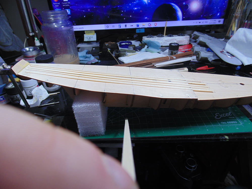 Deck with Straight Plank