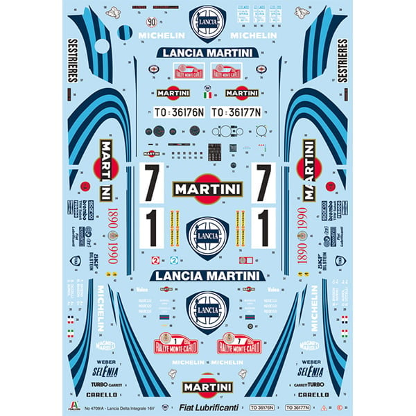 Italeri Lancia Delta HF Integrale 16V 1:12 Scale 4709