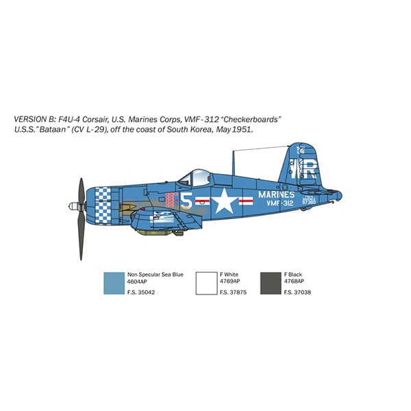 Italeri F4U-4 Corsair 1:72 Scale 1453