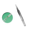 Vallejo Flat Rounded Stainless Steel Tweezers 120mm T12007