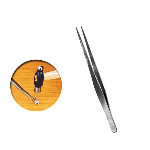 Vallejo Straight Tip Stainless Steel Tweezers 175mm T12008