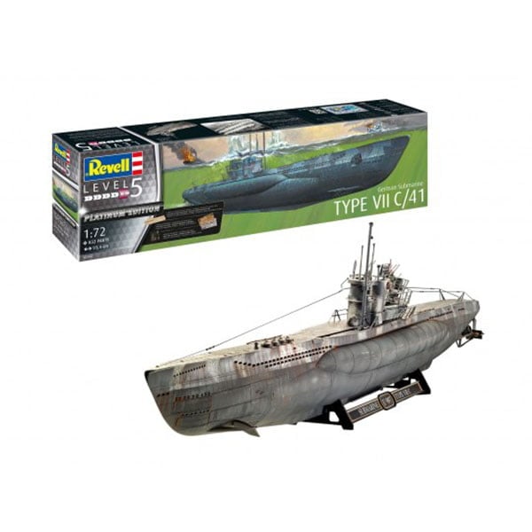 Revell sous-marin allemand Type VII C/41 Platnium Edition 1:72 RVG 05163