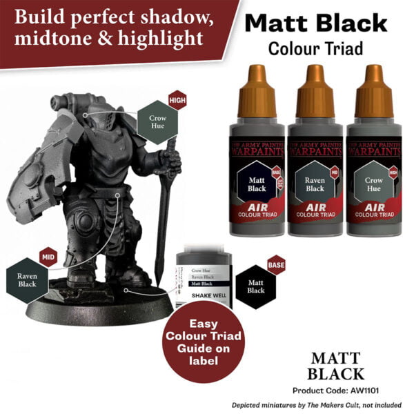 The Army Painter Air Matt Black 18ml AW1101