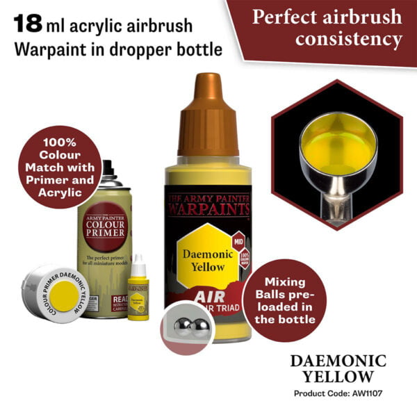 The Army Painter Air Daemonic Yellow 18ml AW1107