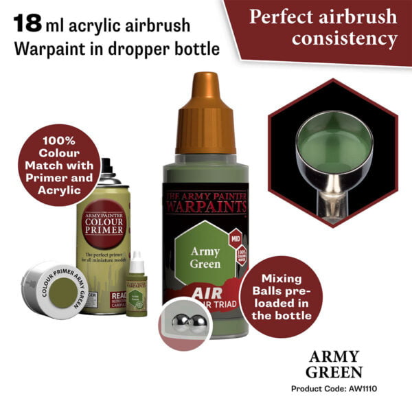 The Army Painter Air Army Green 18ml AW1110