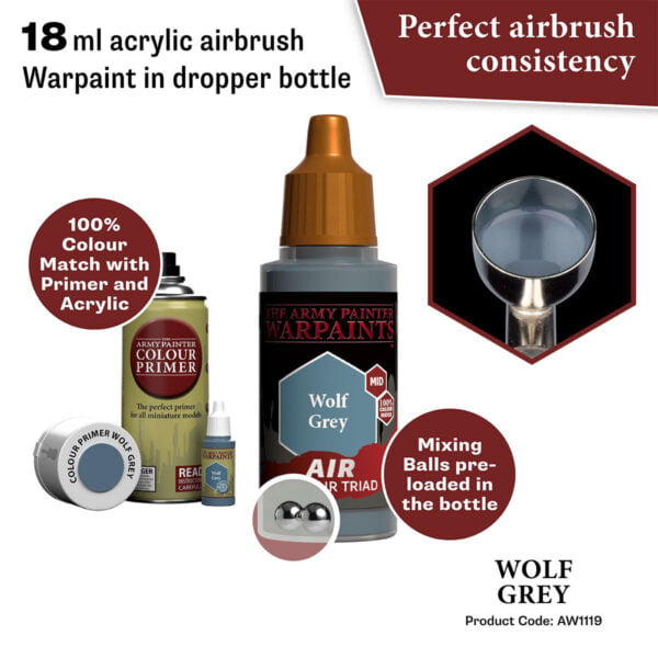 The Army Painter Air Wolf Grey 18ml AW1119