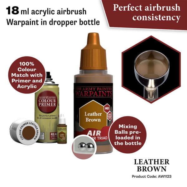 The Army Painter Air Leather Brown 18ml AW1123