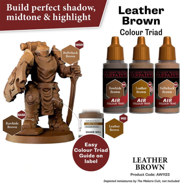 The Army Painter Air Leather Brown 18ml AW1123