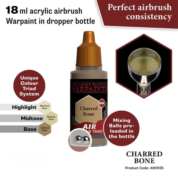 The Army Painter Air Charred Bone 18ml AW3125