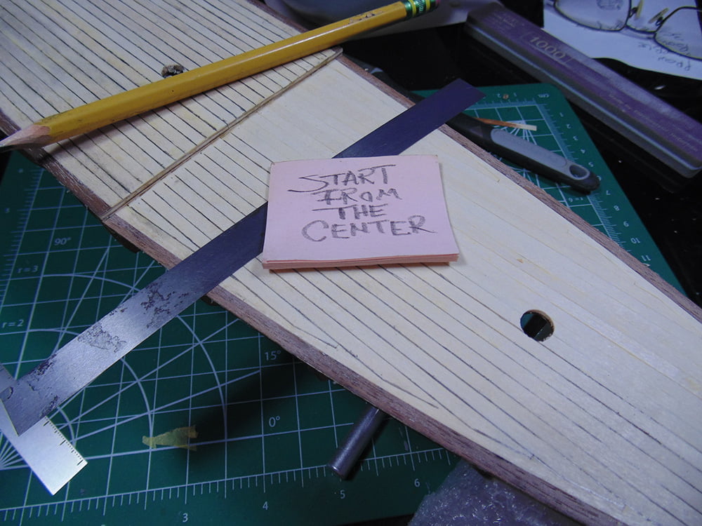 Pink Post-It Notes with Pencil and Metal Ruler