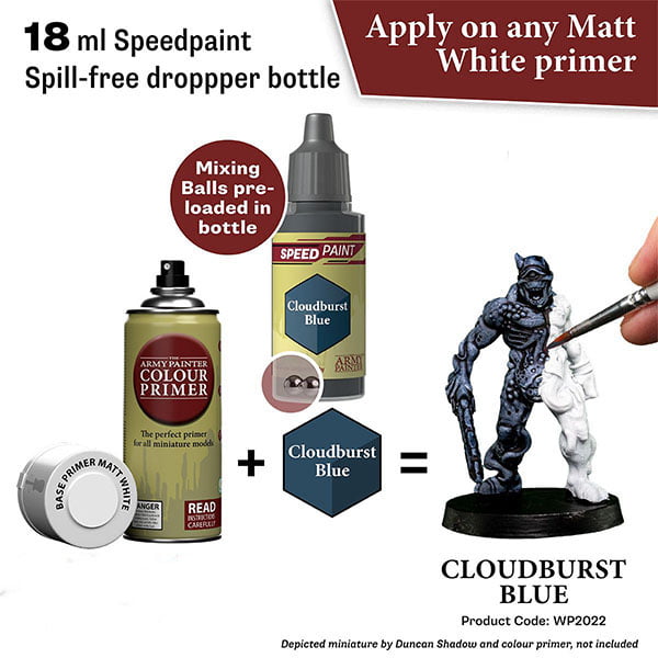 The Army Painter Speedpaint Cloudburst Blue 18ml WP2022
