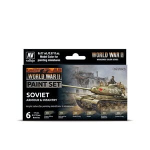 Vallejo Soviet Armour and Infrantry Paint Set of 6 70202