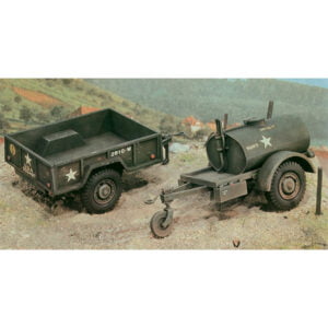 Remorque-citerne Italeri 250 gallons et remorque cargo M101 à l'échelle 1:35 229