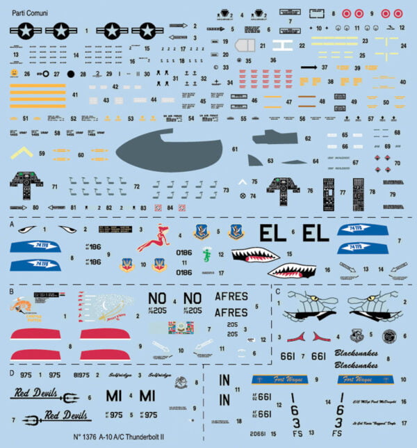 Italeri A-10 A/C Thunderbolt II Gulf War 25th Anniversary 1:72 Scale 1376