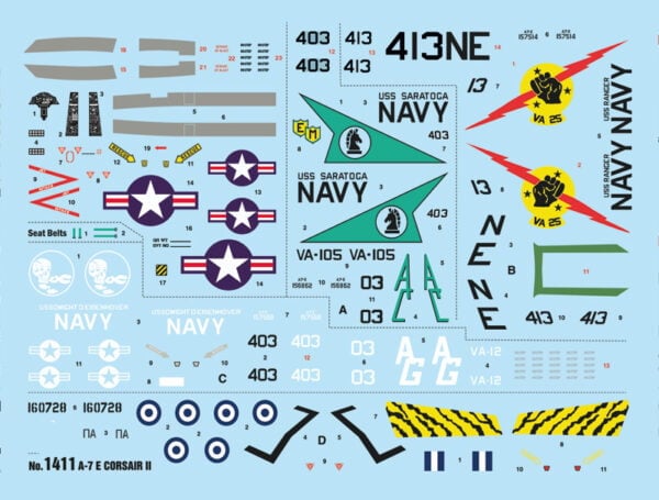 Italeri A-7E Corsair II 1:72 Scale 1411