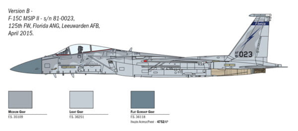 Italeri F-15C Eagle 1:72 Scale 1415