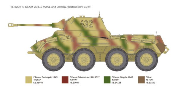 Italeri Sd. Kfz. 234/2 Puma 1:35 Scale 6572