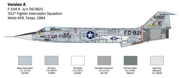 Italeri F-104 Starfighter A/C 1:32 Scale 2515