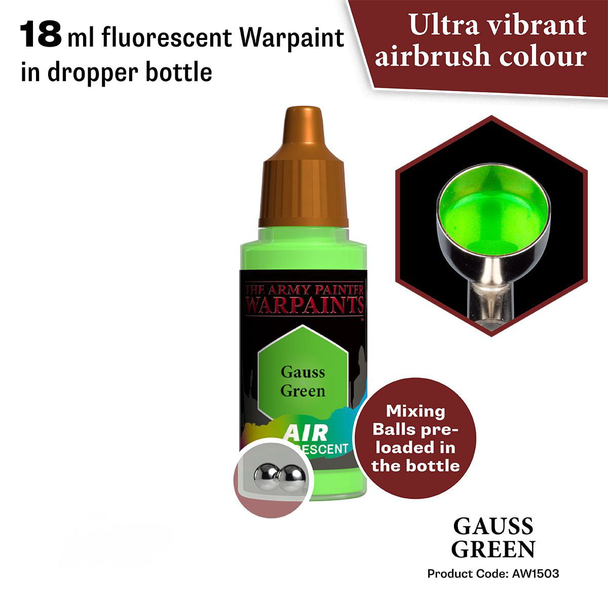 The Army Painter Air – Gremlin Green Airbrush-Farbe – Vorverdünnt & Ready-to-use
