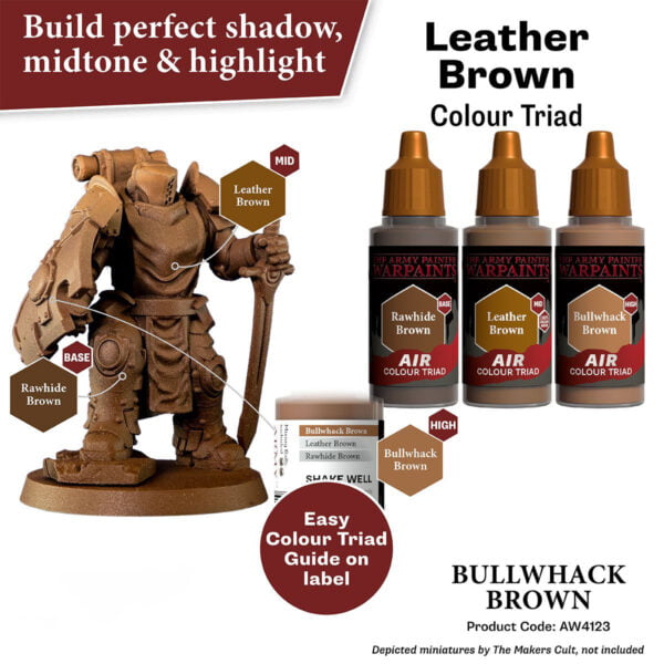 The Army Painter Air Bullwhack Brown 18ml AW4123