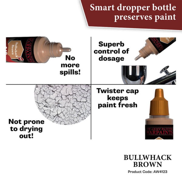 The Army Painter Air Bullwhack Brown 18ml AW4123