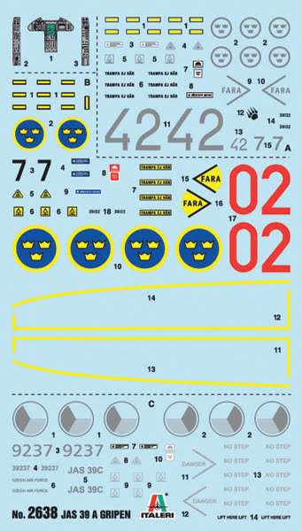 Italeri JAS 39 A Gripen 1:48 Scale 2638