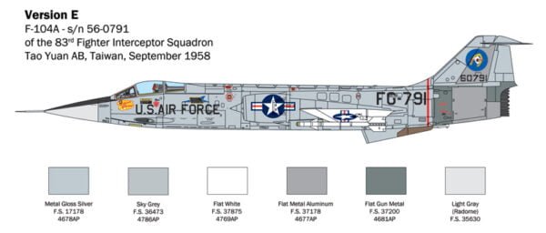 Italeri F-104 Starfighter A/C 1:32 Scale 2515