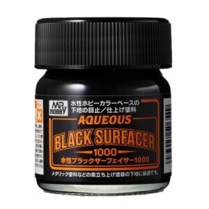 Mr Hobby Aqueous Black Surfacer 1000 Jar Type 40ml HSF03