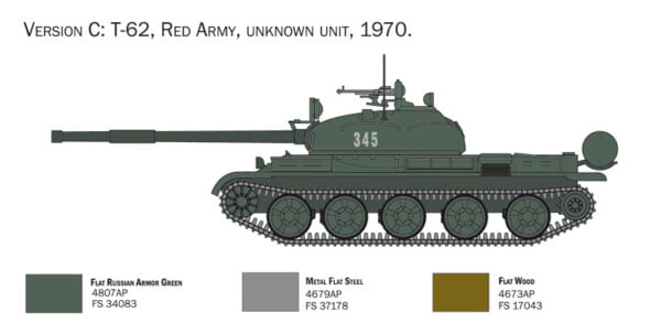 Italeri R T-62 Tank 1:72 Scale 7006