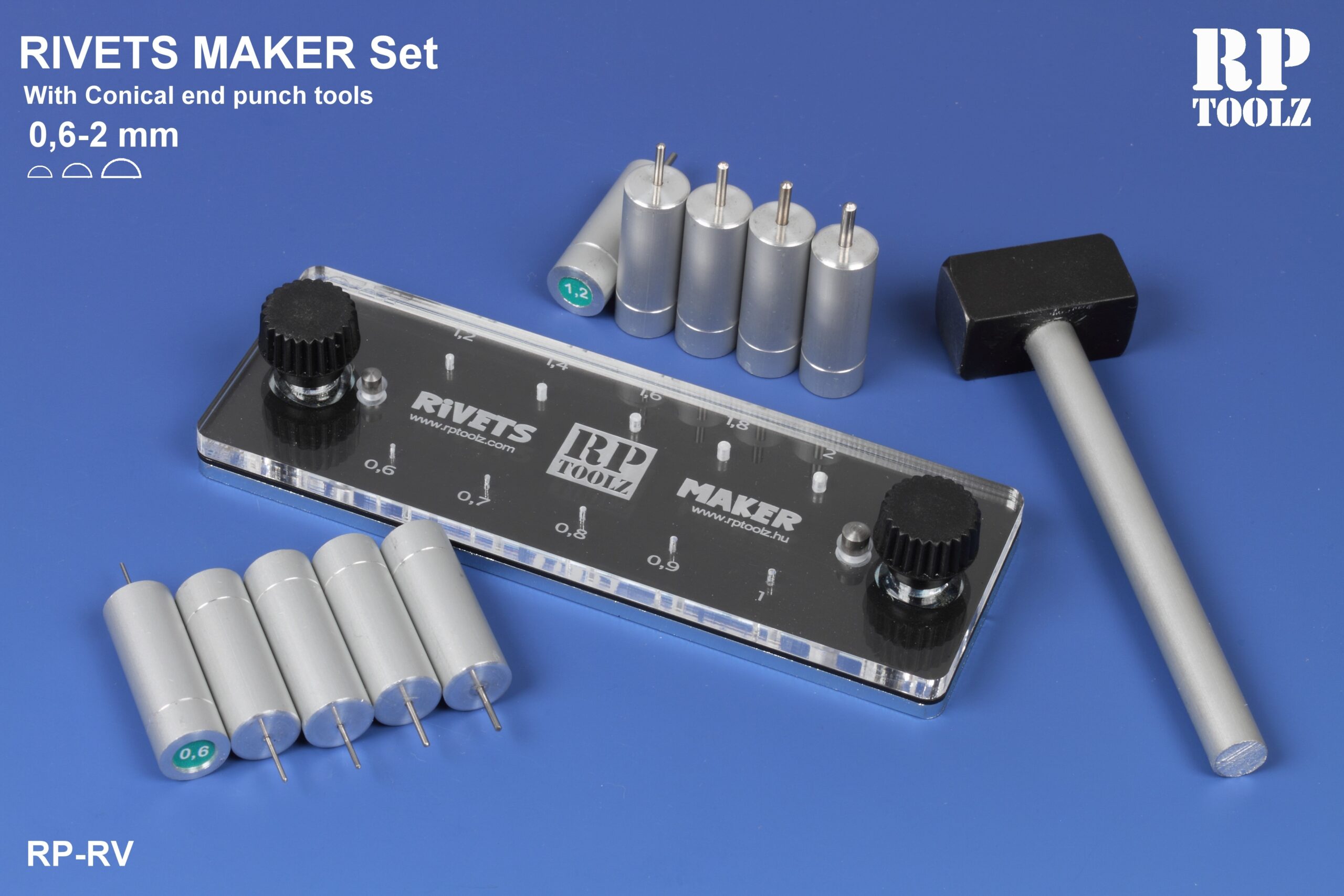 RP Toolz Rivets Maker Set 0.6 2mm RPRIV RPRV Fall Clearance Deals