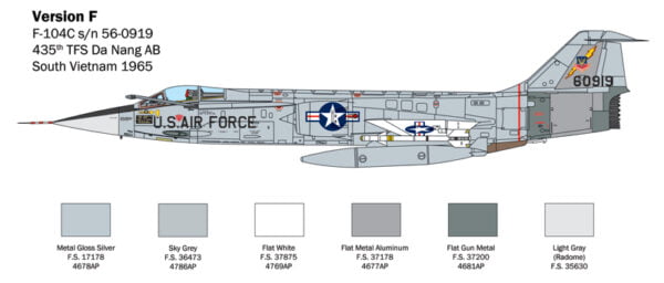 Italeri F-104 Starfighter A/C 1:32 Scale 2515